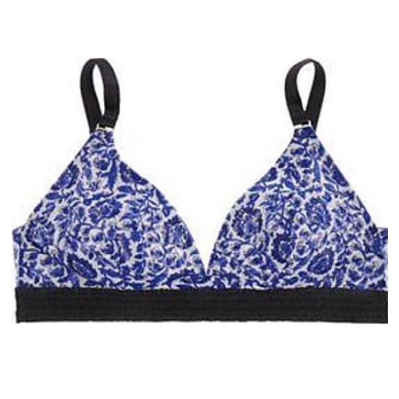 New Stella McCartney x Free People Florence Fluttering 34C Blue Soft Bra - Picture 5 of 6